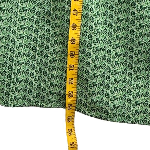 VTg 70s Maxi Dress Womens M Green Flutter Sleeve Mod Boho Prairie Cottagecore US - Picture 16 of 16